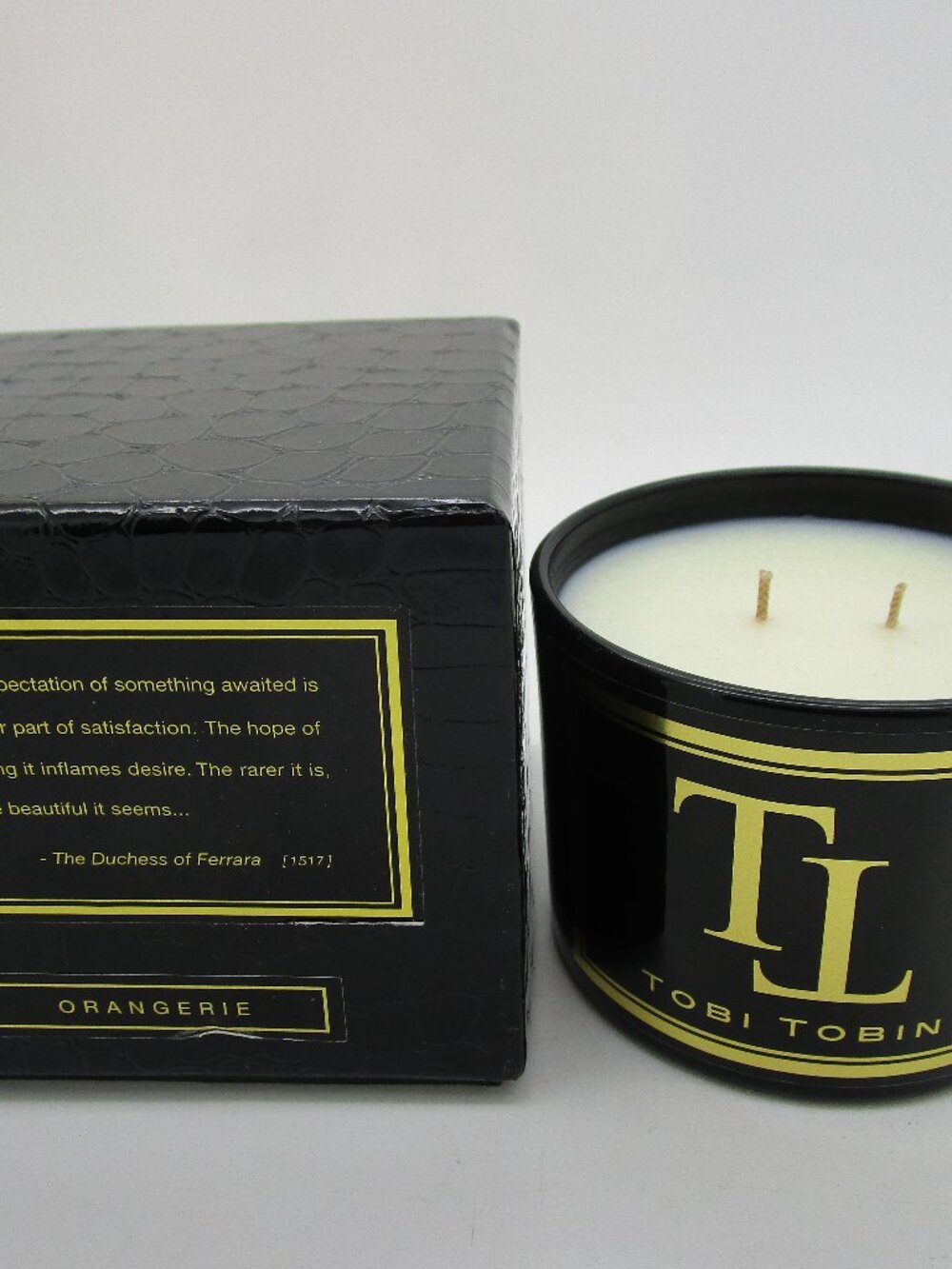 Tobi Tobin ORANGERIE 9 oz 2-Wick Luxury Scented Candle NEW